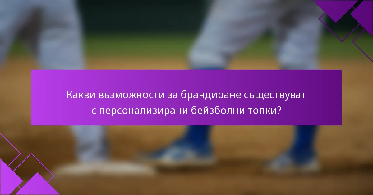 Какви възможности за брандиране съществуват с персонализирани бейзболни топки?